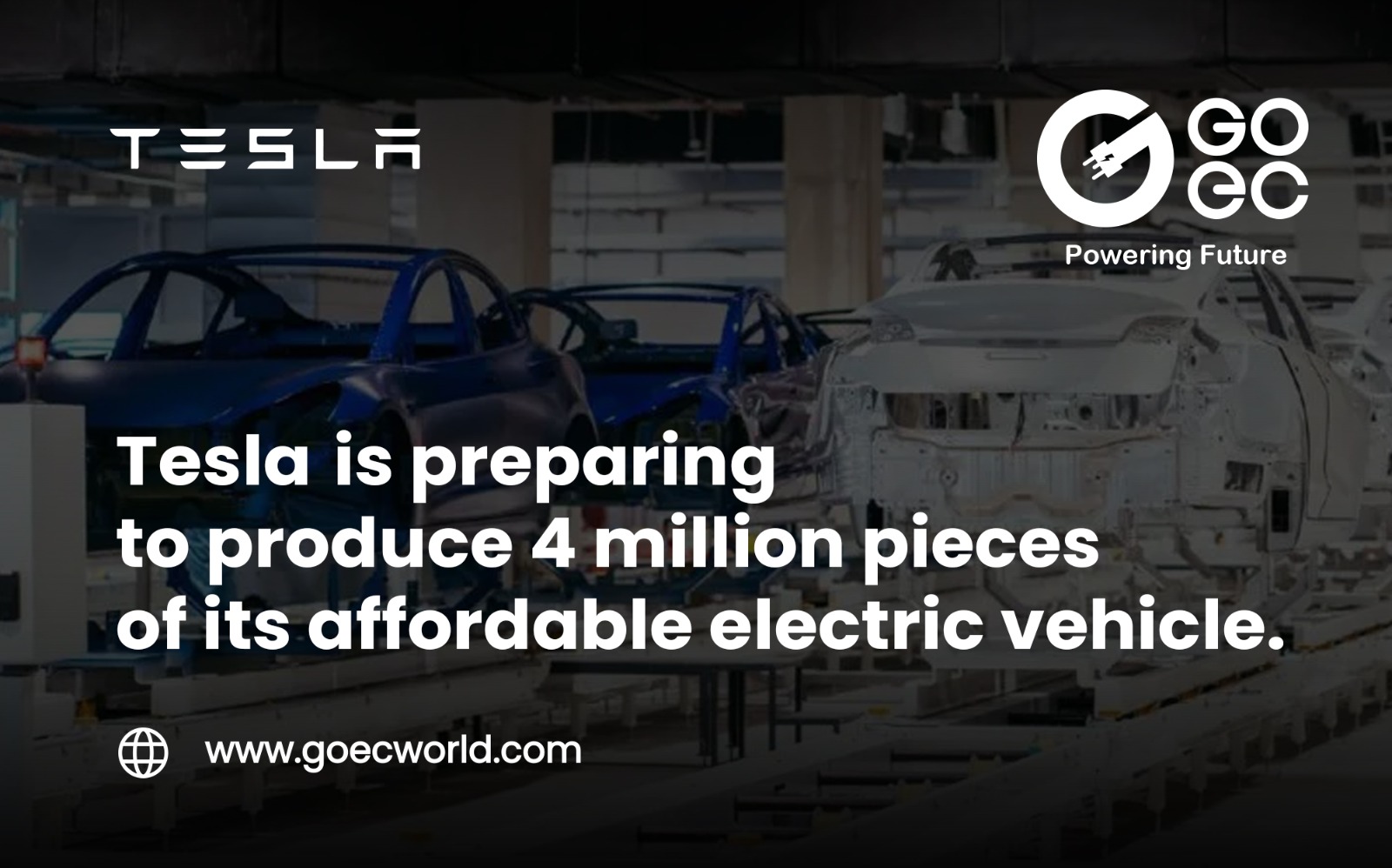 According to supply chain sources, Tesla is preparing to produce 4 million pieces of its affordable electric vehicle