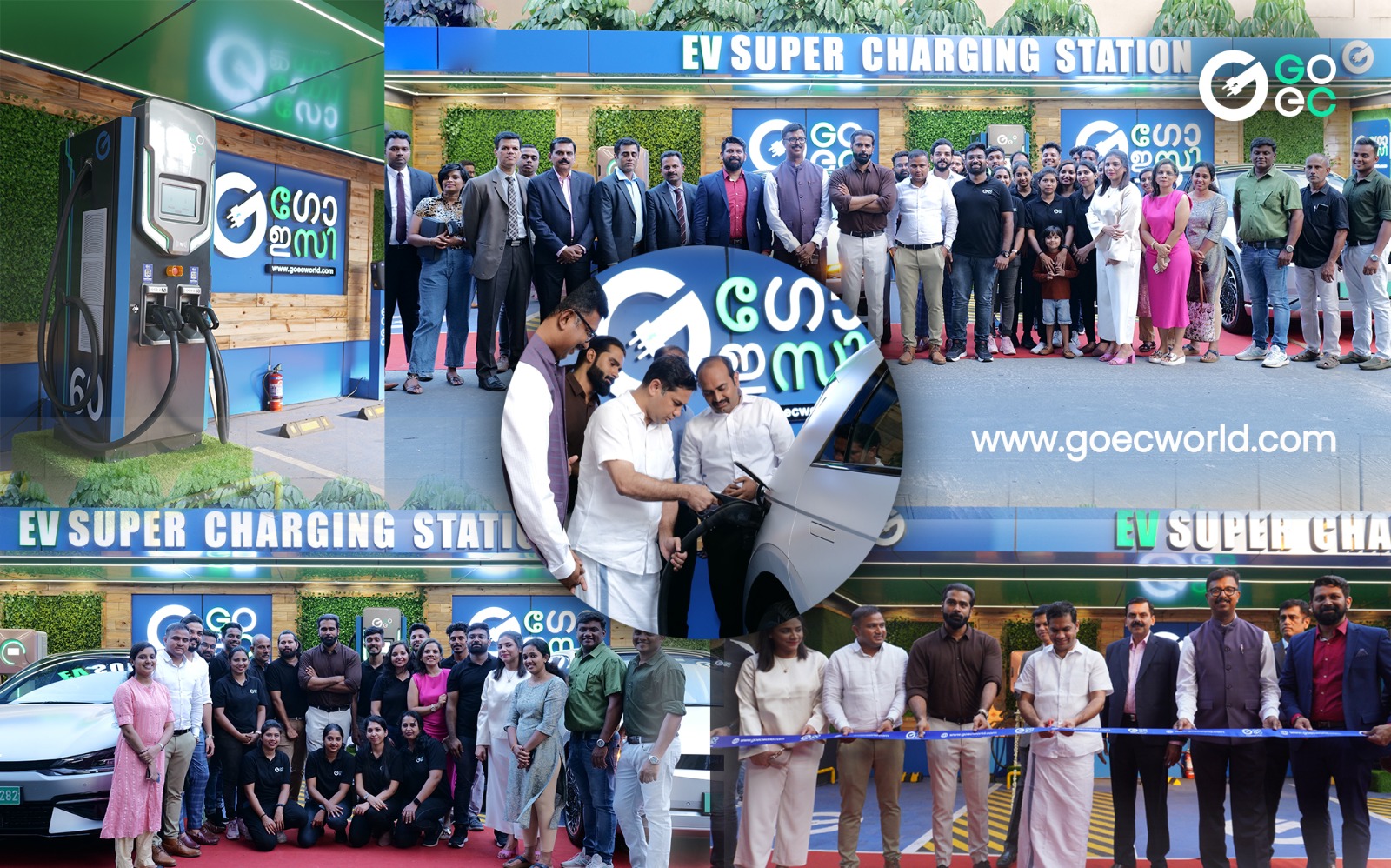 GO EC Launches its next  Supercharging Station for Electric Vehicles at Lulu Mall Cochin.