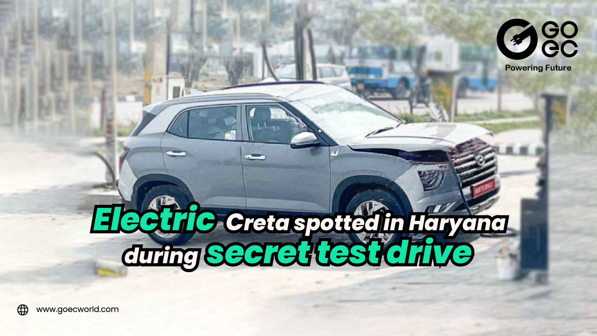 Hyundai Creta EV spotted testing in Haryana