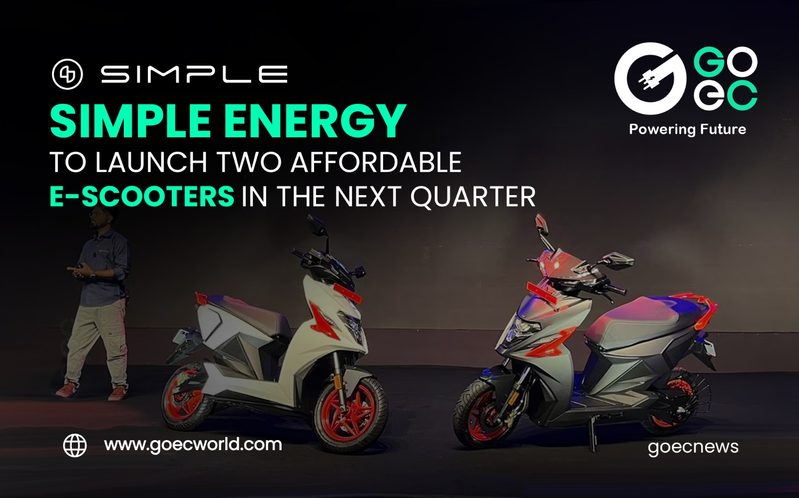 Simple Energy to Launch Two Affordable E-Scooters in the Next Quarter