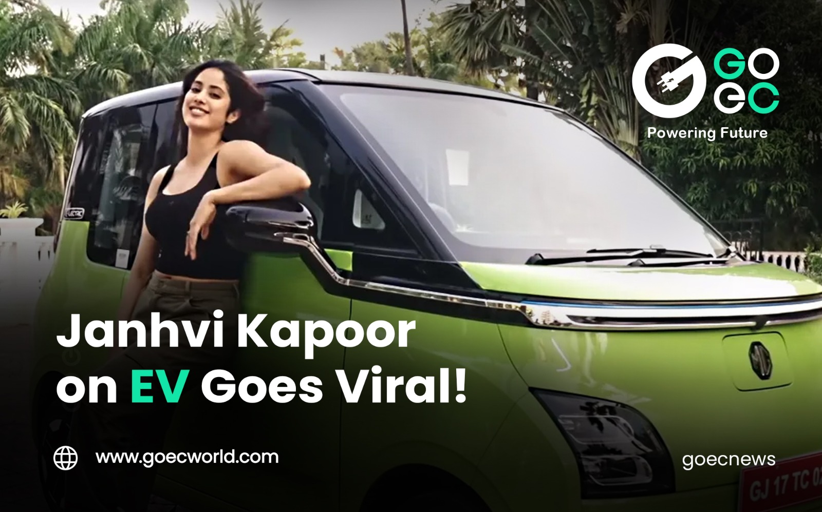 MG Motor India Collaborates with Janhvi Kapoor for Comet EV Campaign.