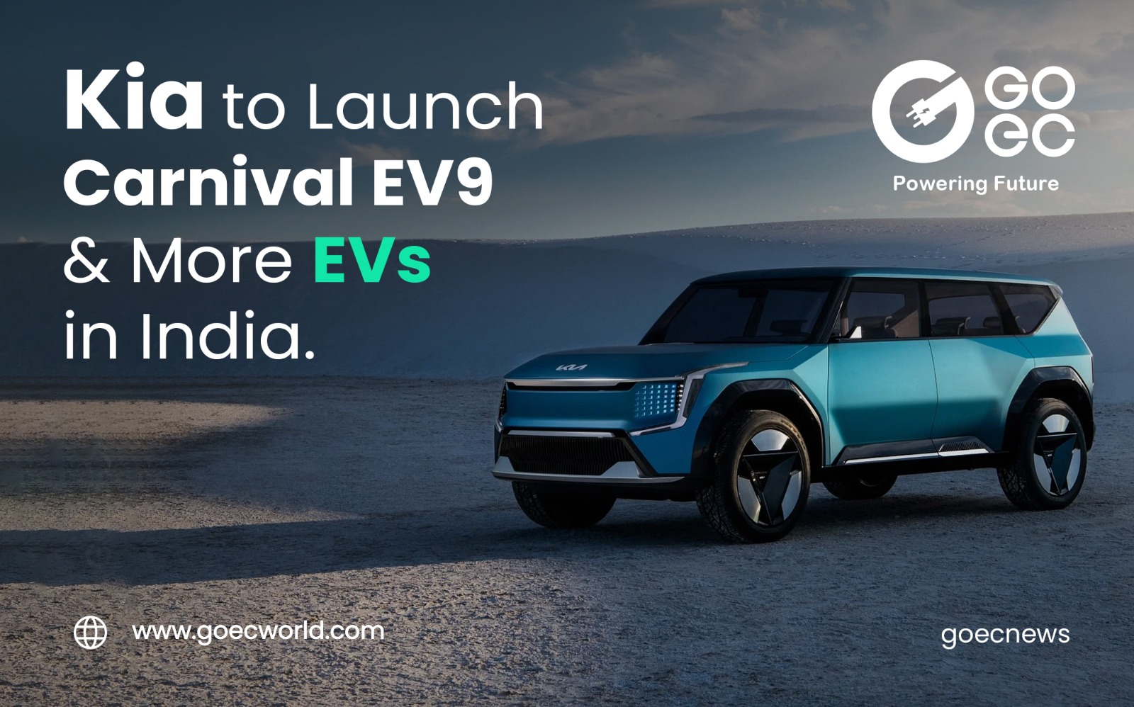 Kia Confirms Launch of Electric SUV, Carnival EV9, in India Soon, Alongside Two More EV Models by 2025.