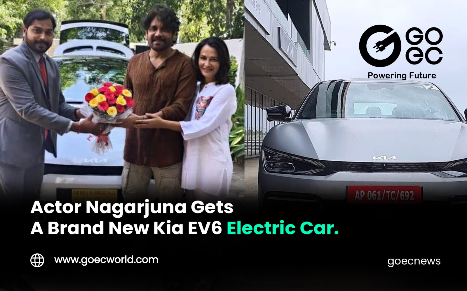 Telugu Actor Nagarjuna Expands His Garage Collection with the Kia EV6 Electric SUV.