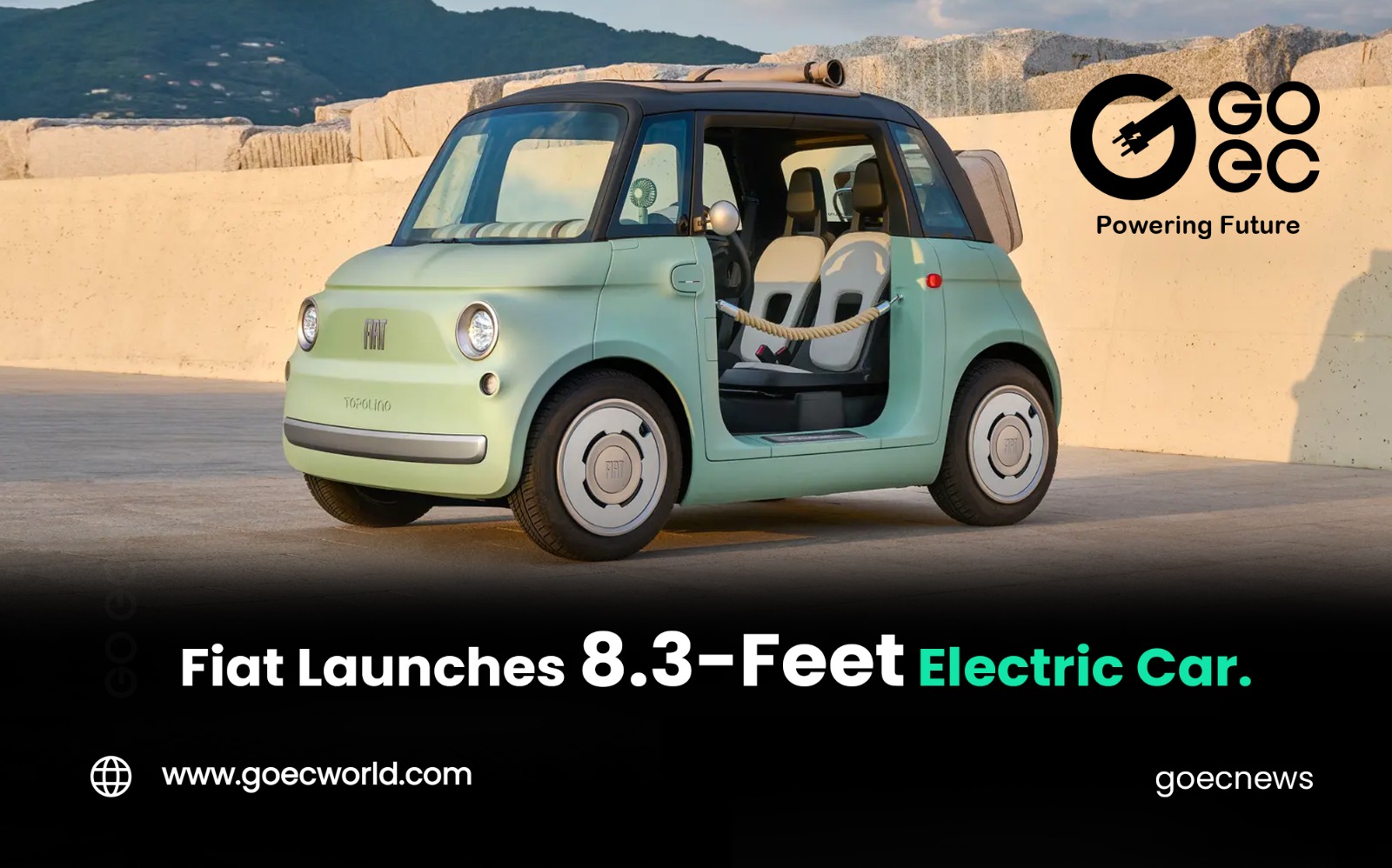 Fiat Launches 8.3-Feet Electric Car with Gen Z in Mind.