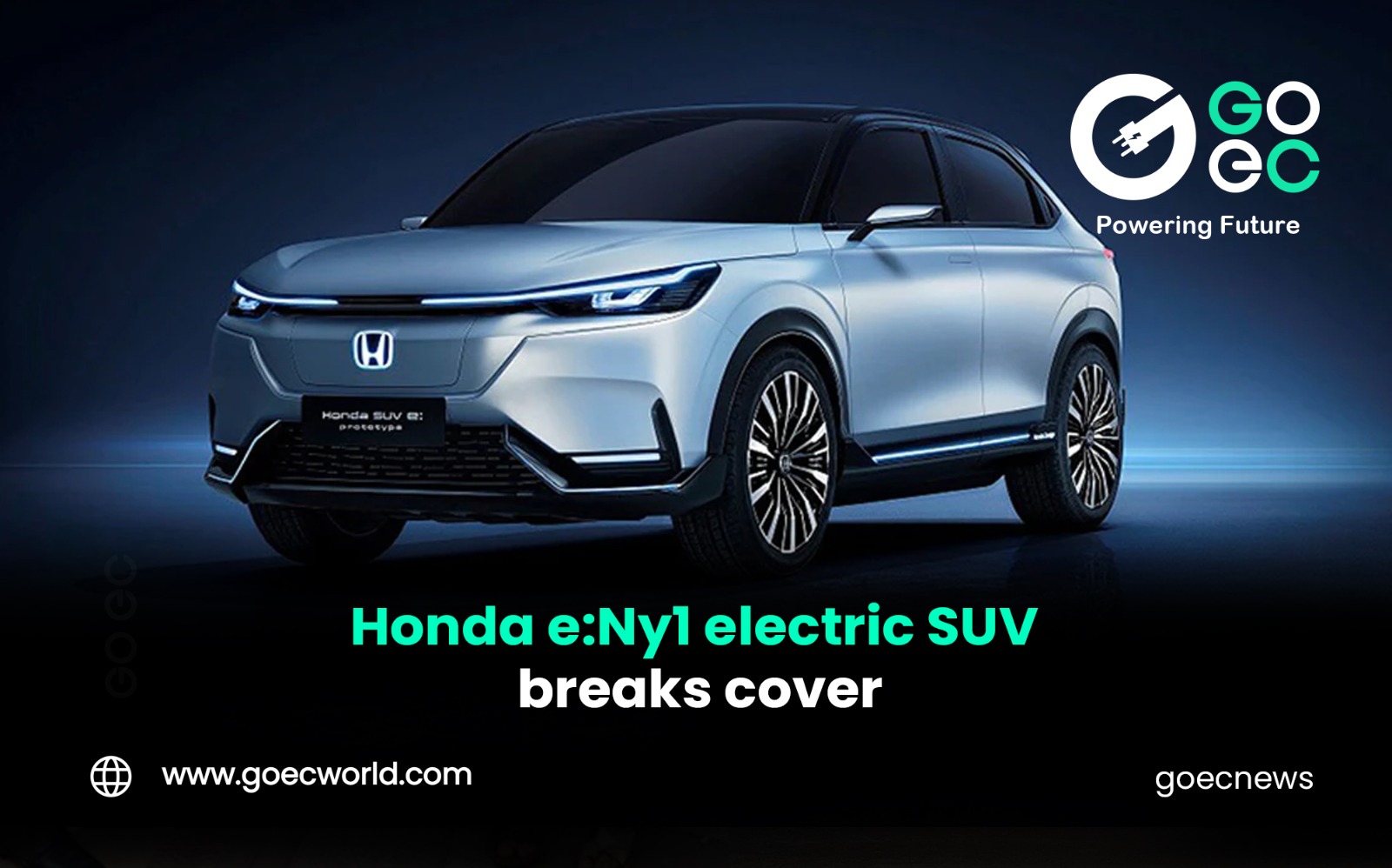 Honda e:Ny1 Electric SUV Breaks Cover, Unveiling a New Era of Sustainable Mobility.