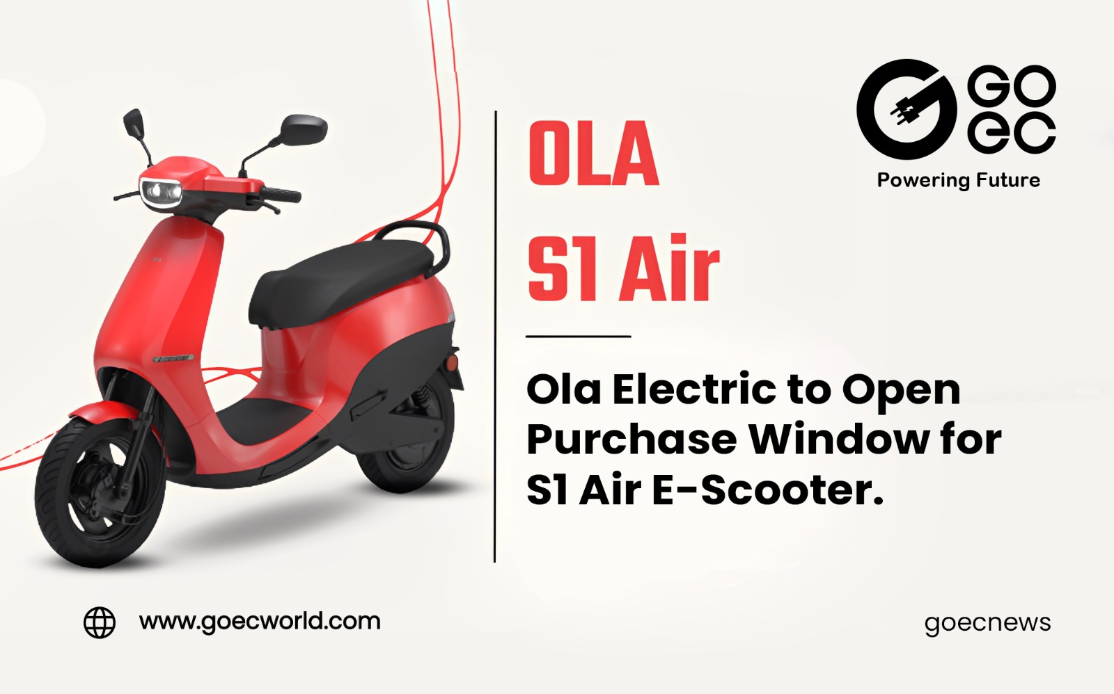 Ola Electric Announces Commencement of S1 Air E-Scooter Sales.