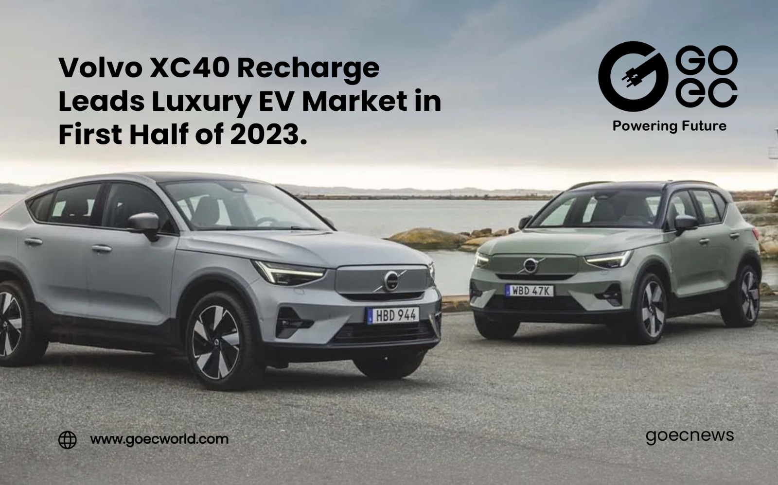 Volvo XC40 Recharge Leads Luxury EV Market in First Half of 2023.