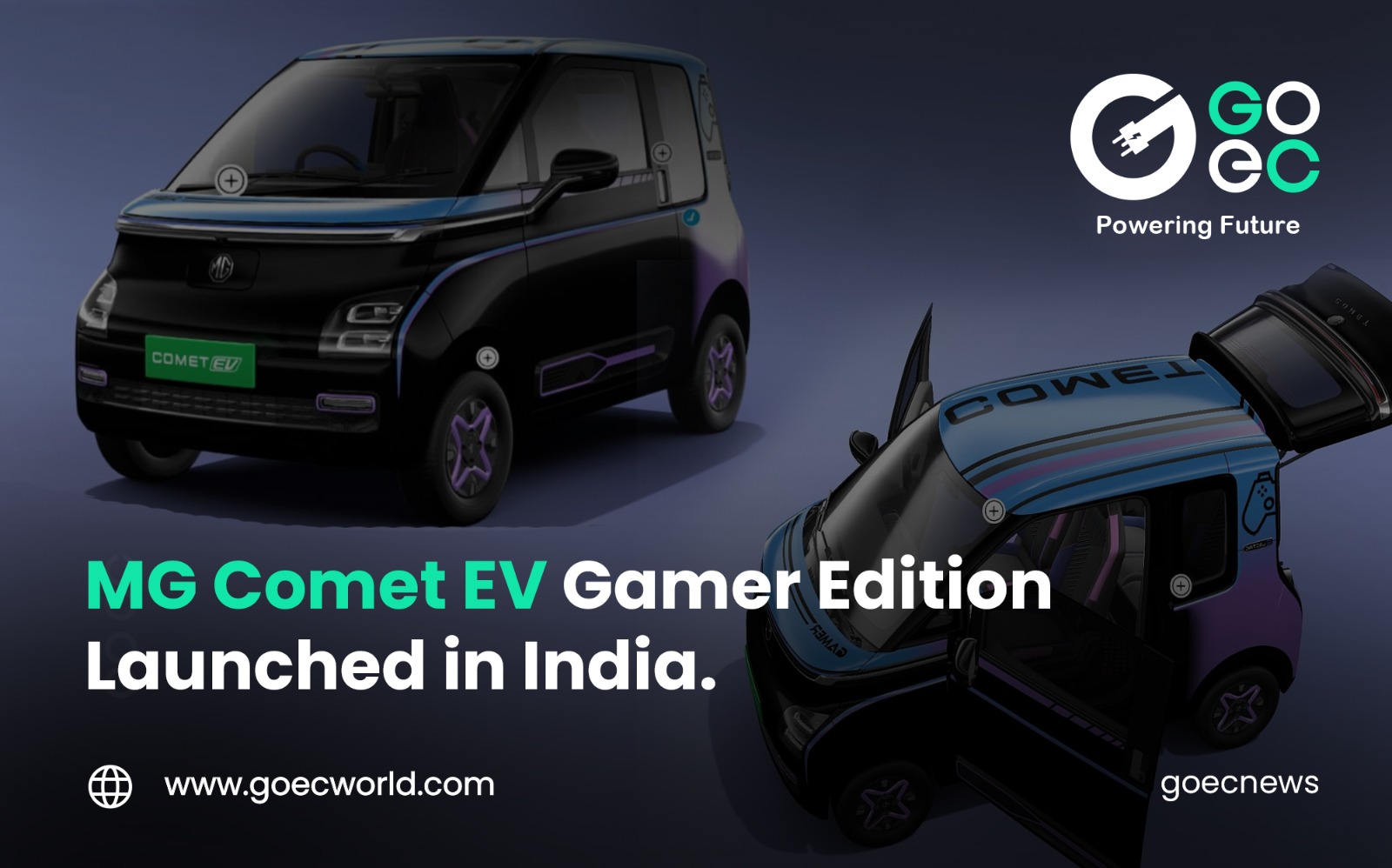 MG Comet EV Gamer Edition Launched at Rs 8.63 Lakh in India.