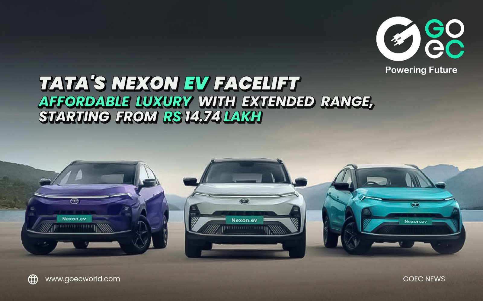 Tata’s Nexon EV Facelift:  Affordable Luxury with Extended range,  starting from Rs 14.74 lakh