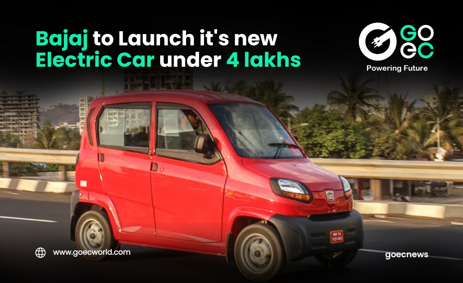 Bajaj to Launch it’s Electric Car under 4 lakhs, The Qute (RE60)