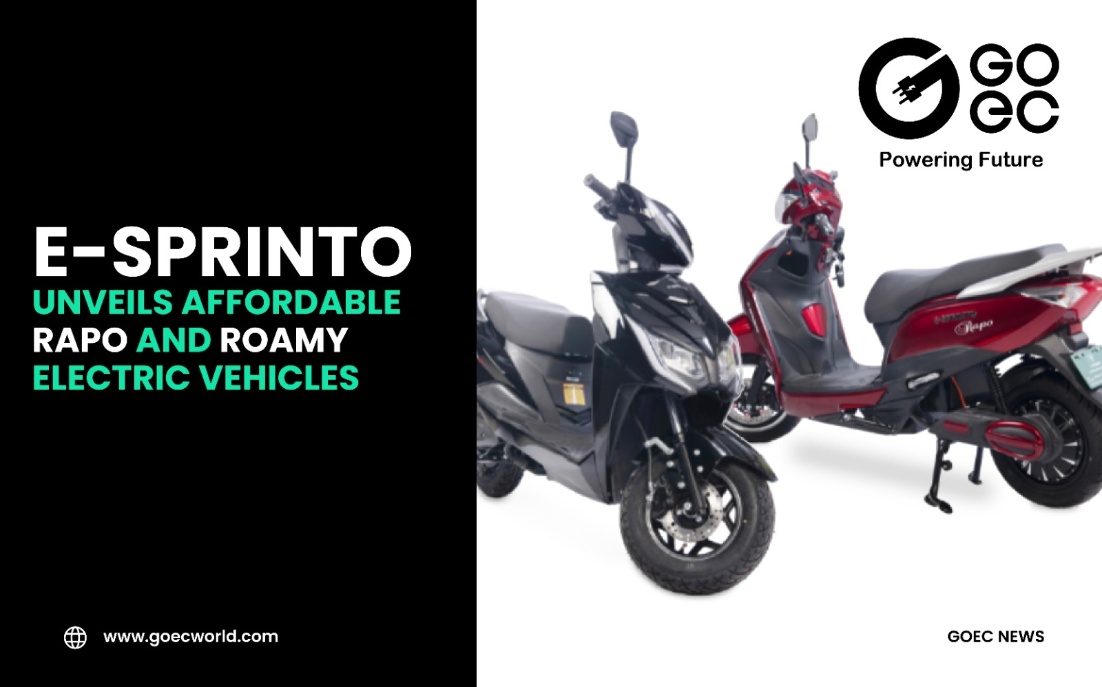 e-Sprinto Unveils Affordable Rapo and Roamy Electric vehicles