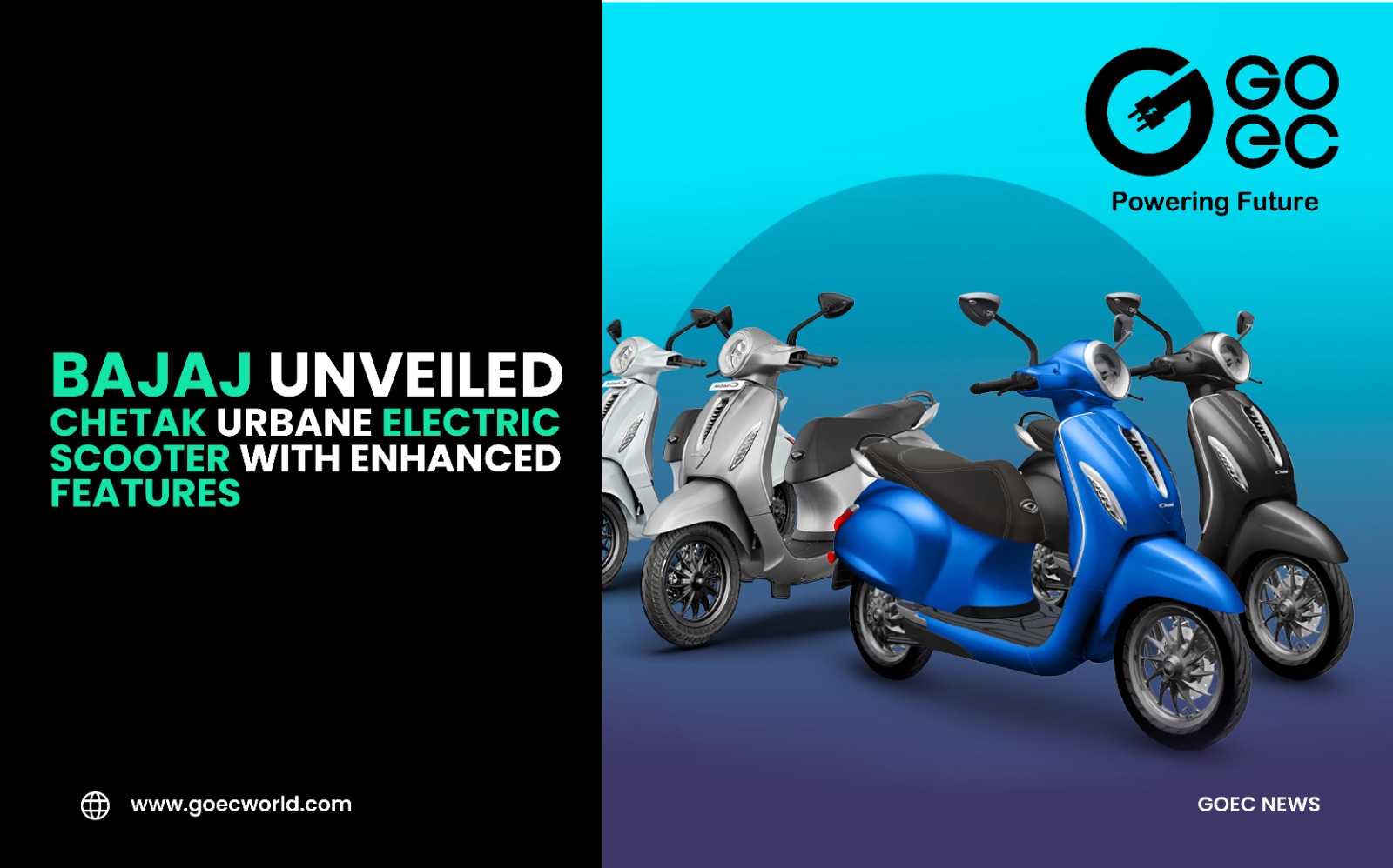 Bajaj Introduces Chetak Urbane Electric Scooter with Enhanced Features 