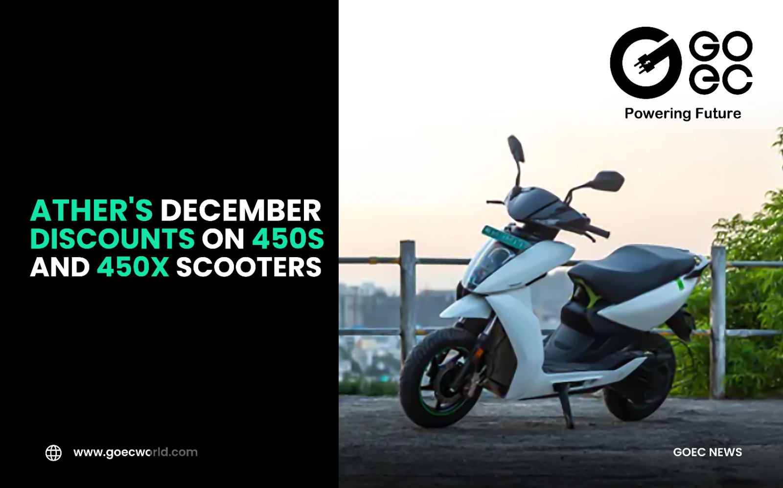 Ather’s December Discounts on 450S and 450X Electric  Scooters