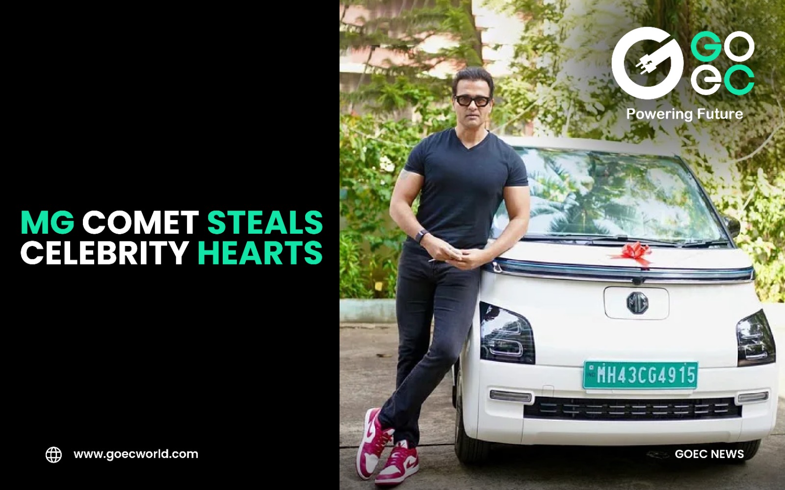 Rohit Roy adds Stylish MG Comet EV to his Car Collection